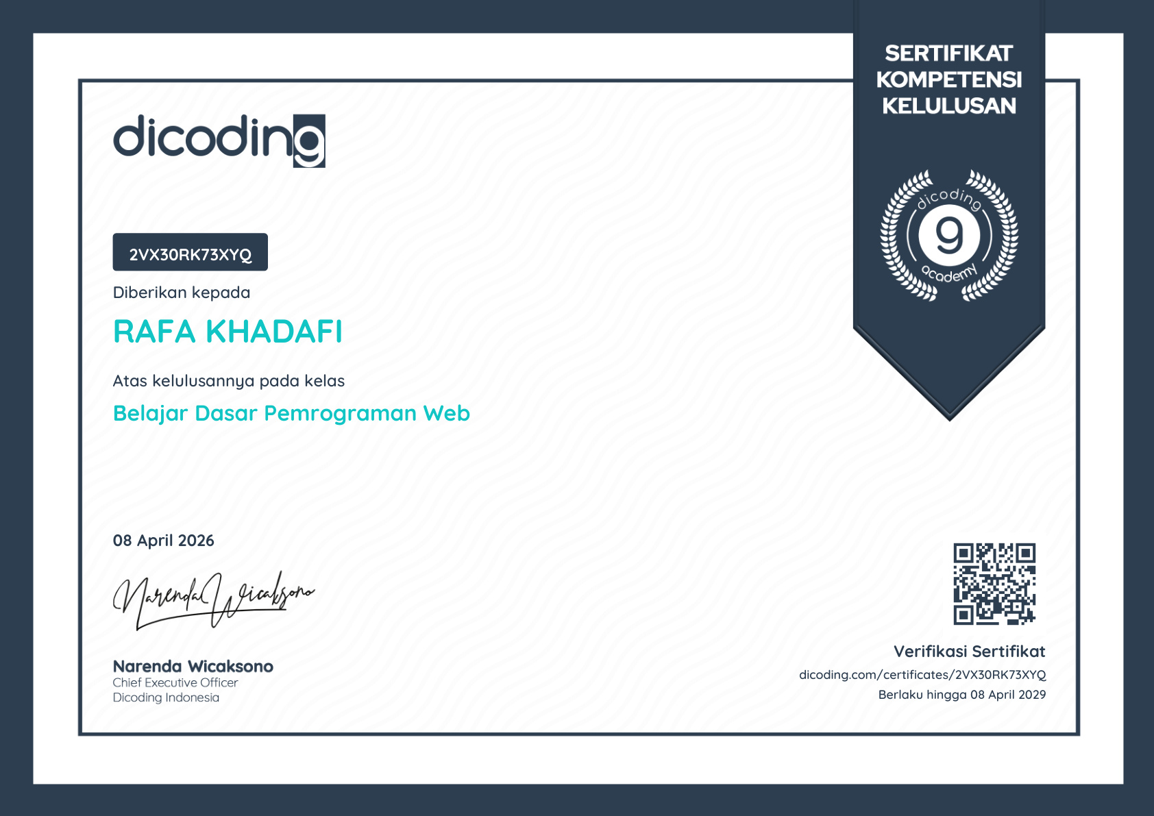 Dicoding Web Developer